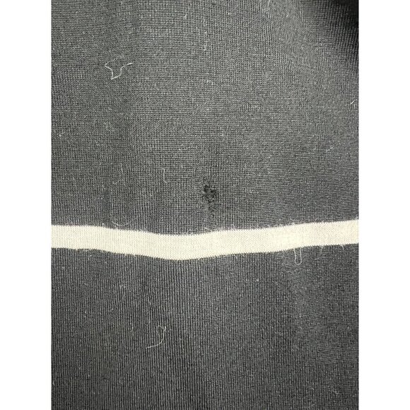 Marni Virgin Wool Dress Women's 14 Black Striped Long Sleeve Made in Italy - Picture 10 of 10